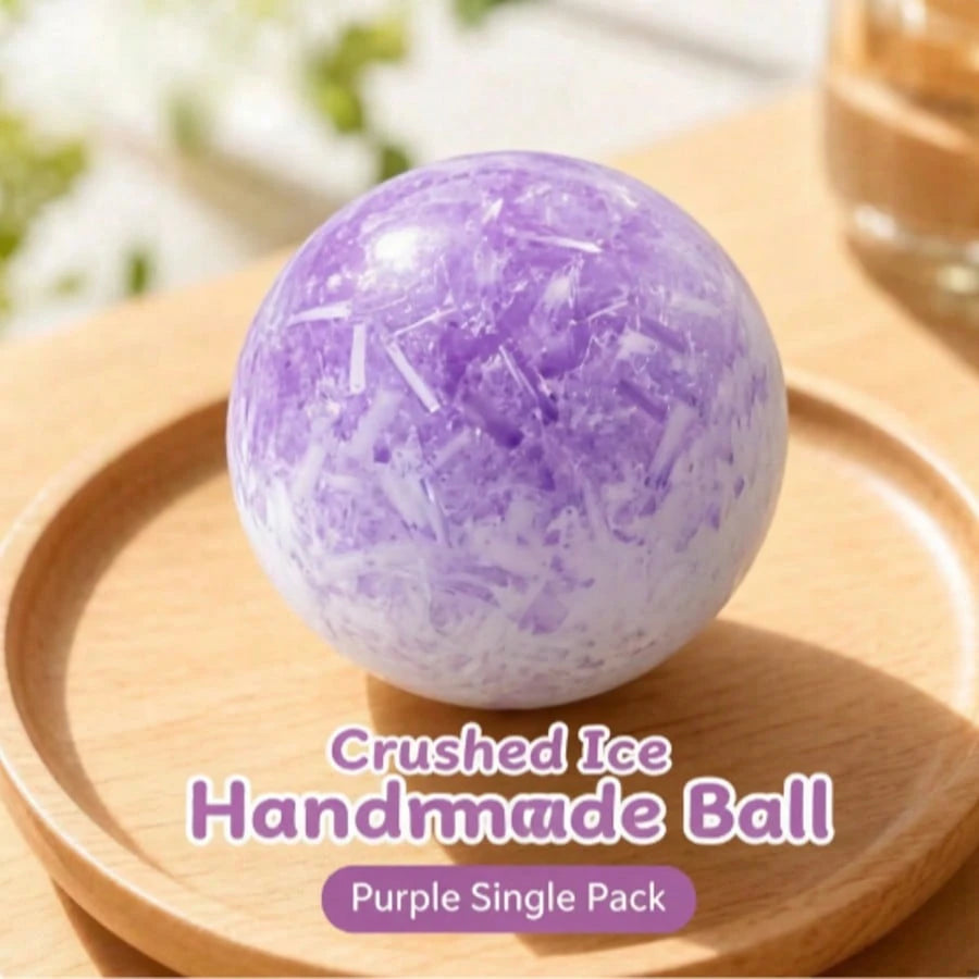 1pc Gradient Ice Slush Handmade Moldable Squeeze Ball, Highly Malleable Soft Rubber Fidget Toy, Freely Knead & Reshape To Relieve Anxiety, Portable Handheld Ornament, Stress Relief Gift For Teens & Ad