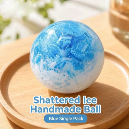 1pc Gradient Ice Slush Handmade Moldable Squeeze Ball, Highly Malleable Soft Rubber Fidget Toy, Freely Knead & Reshape To Relieve Anxiety, Portable Handheld Ornament, Stress Relief Gift For Teens & Ad