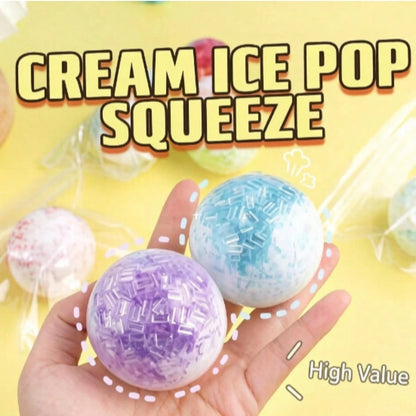 1pc Gradient Ice Slush Handmade Moldable Squeeze Ball, Highly Malleable Soft Rubber Fidget Toy, Freely Knead & Reshape To Relieve Anxiety, Portable Handheld Ornament, Stress Relief Gift For Teens & Ad