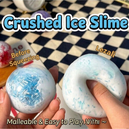 1pc Gradient Ice Slush Handmade Moldable Squeeze Ball, Highly Malleable Soft Rubber Fidget Toy, Freely Knead & Reshape To Relieve Anxiety, Portable Handheld Ornament, Stress Relief Gift For Teens & Ad