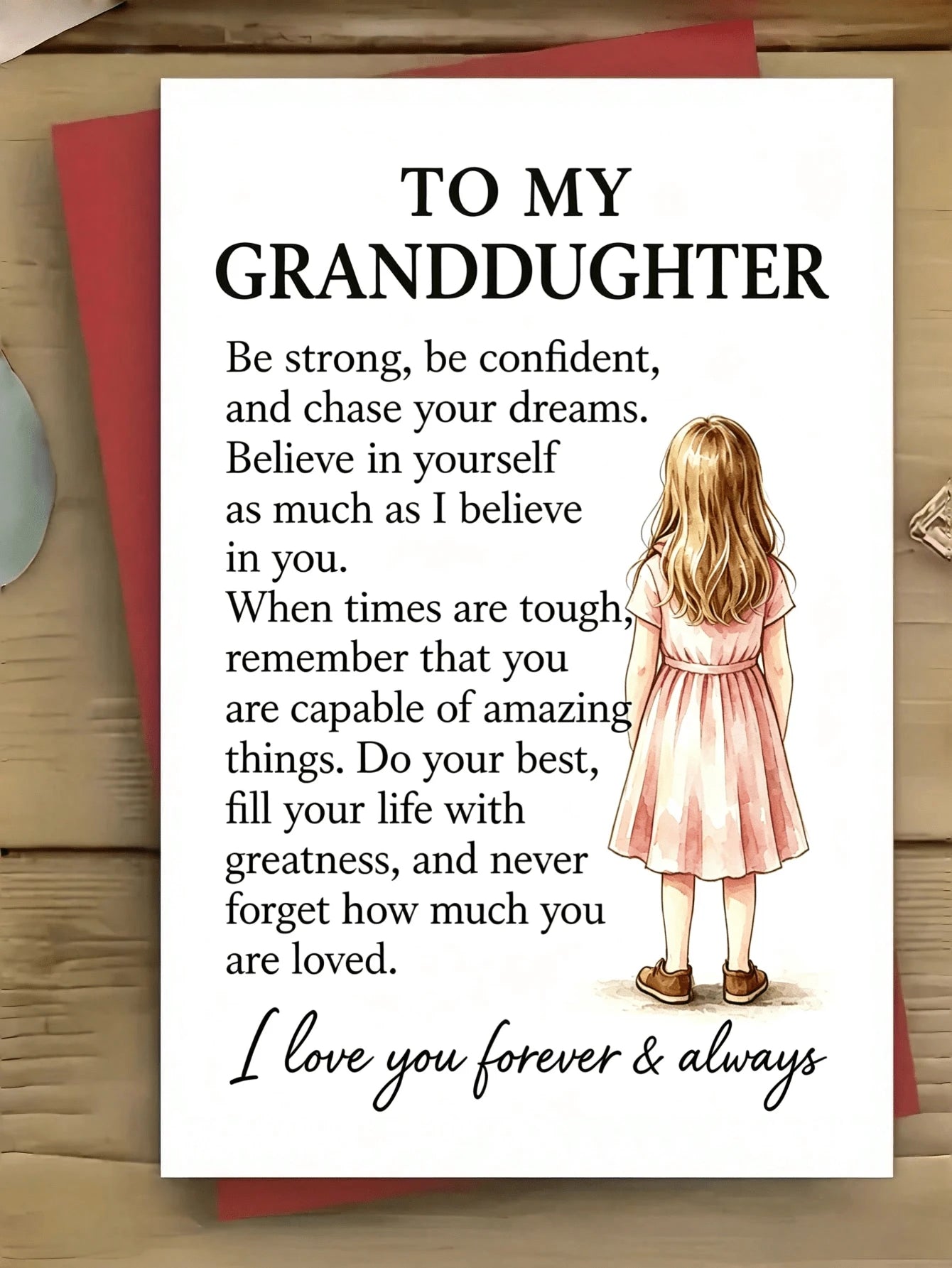 1pc Grandparents To Grandson Greeting Card, Inspirational Motivational Message, Suitable For Birthday, Graduation Or Other Special Occasions, Expressing Love And Support