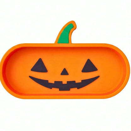 1PC Halloween Pumpkin Glasses Storage Tray, Can Store Glasses, Fashion Glasses, Rings, Keys, Desktop Small Items, Suitable For Halloween, Holiday Party, Daily Storage, Birthday Gift