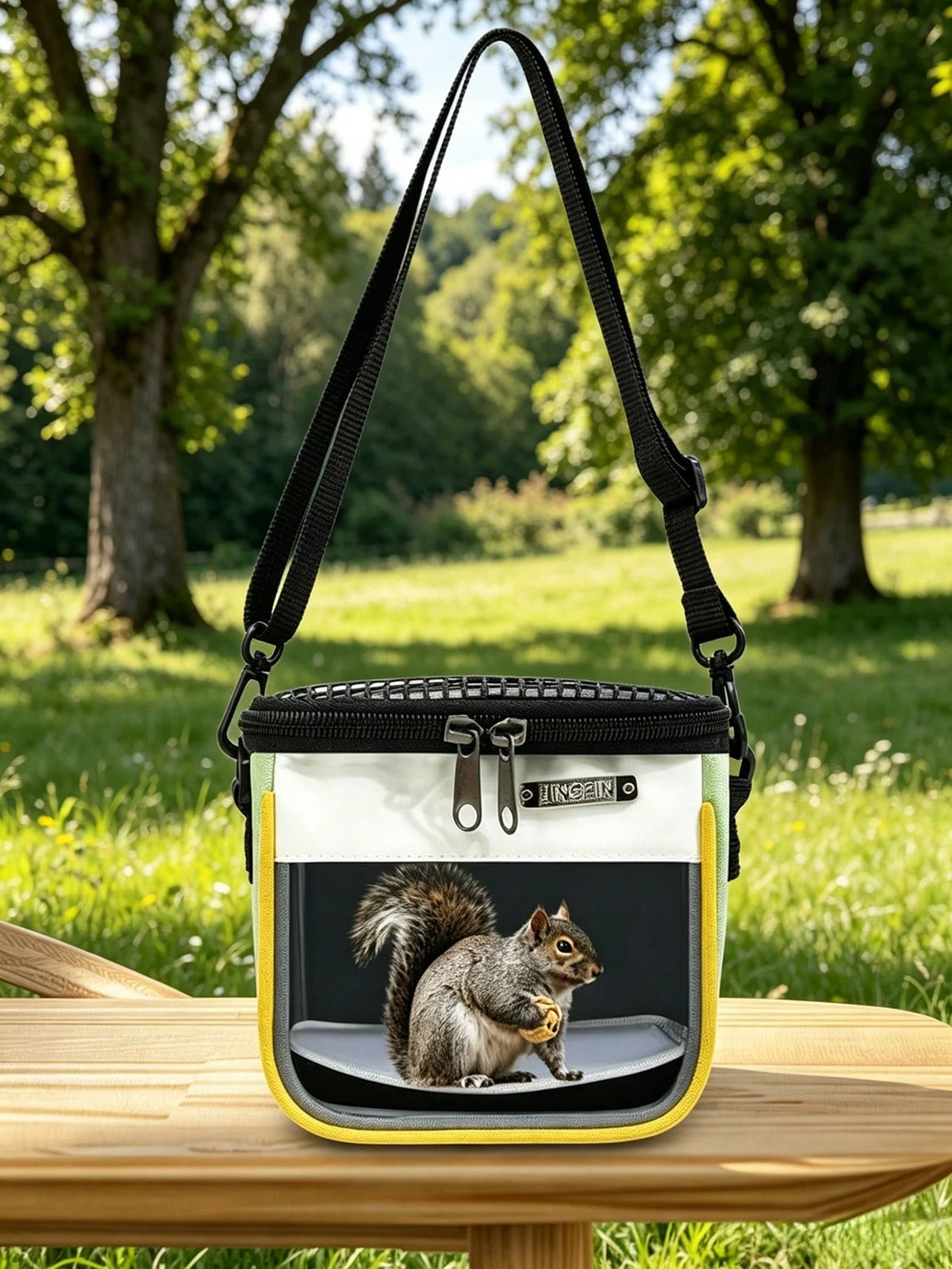 1pc Hamster Crossbody Bag Small Pet Carrier Portable Shoulder Bag Handheld Travel Bag For Sugar Glider