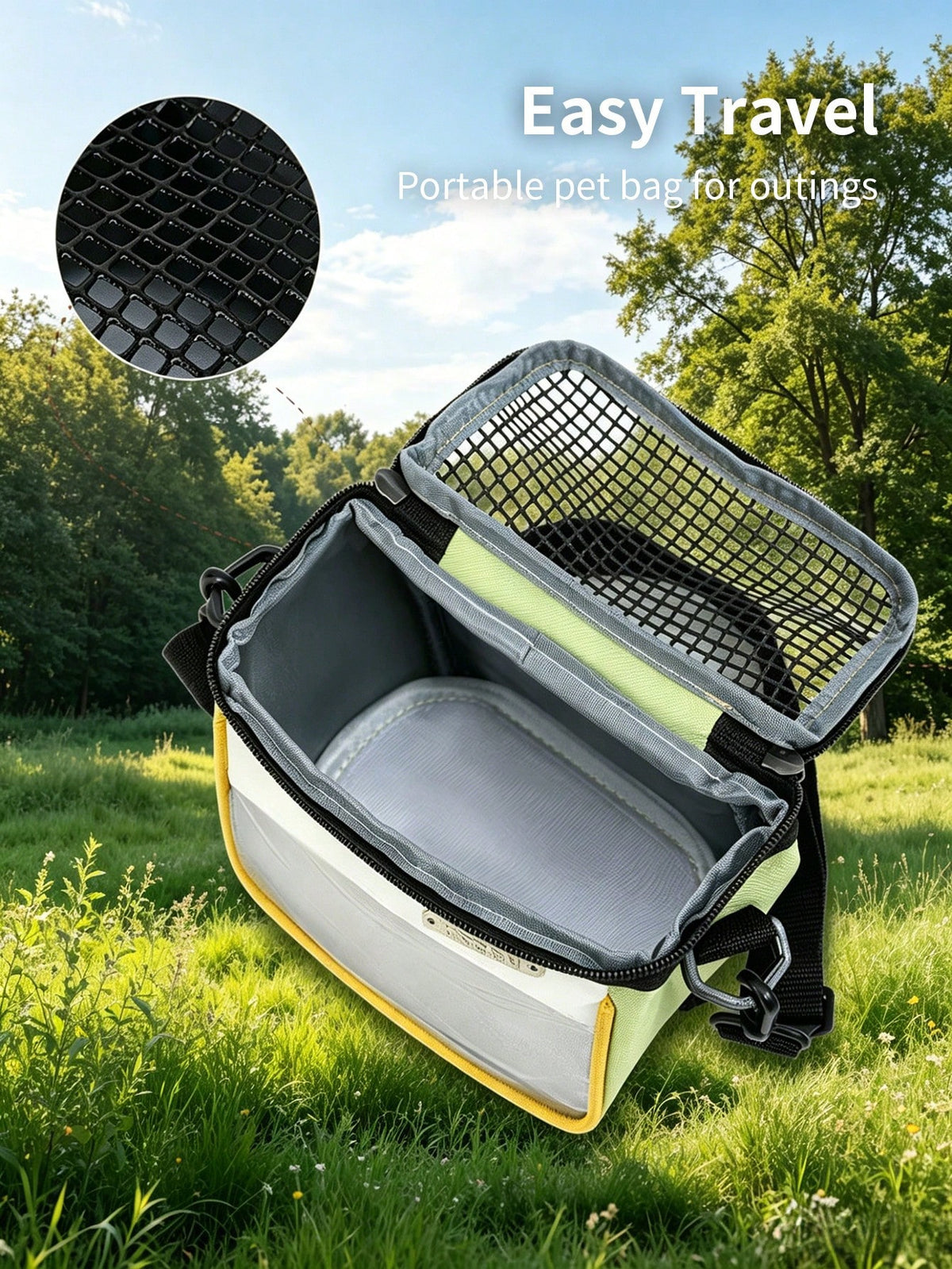 1pc Hamster Crossbody Bag Small Pet Carrier Portable Shoulder Bag Handheld Travel Bag For Sugar Glider