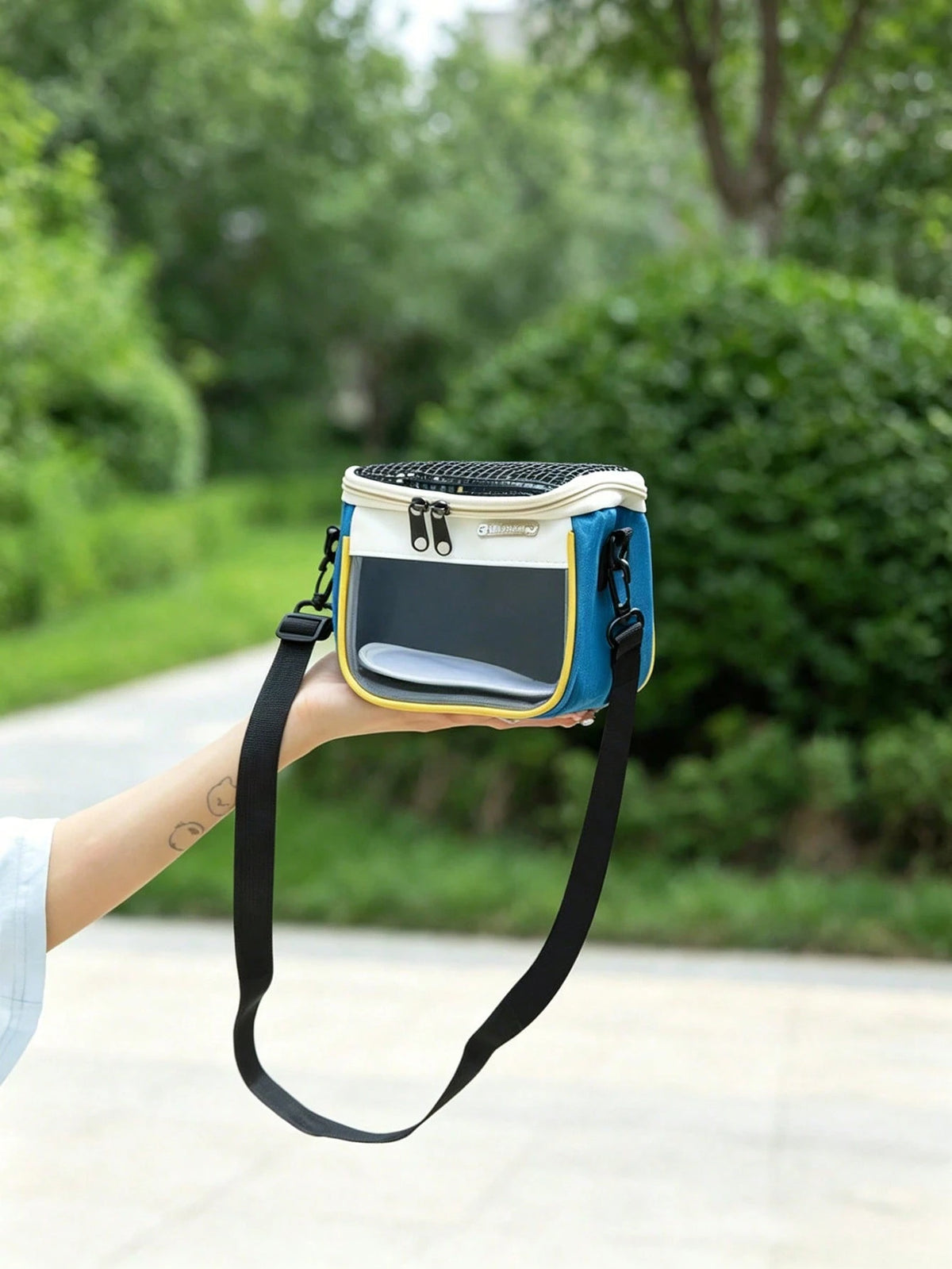 1pc Hamster Crossbody Bag Small Pet Carrier Portable Shoulder Bag Handheld Travel Bag For Sugar Glider