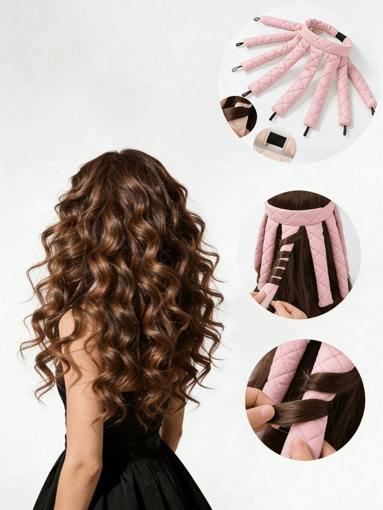 1pc Heatless Curling Hair Roller Headband, Heatless Curling Tool Set, Hair Styling Tool, Convenient Hair Care Tool, Sponge Curling Roller, Sleep Hair Care Tool, Women's Foam Curling Roller, Hair Curle
