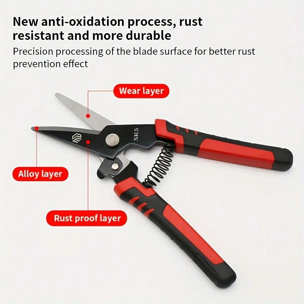 1PC Heavy-Duty 8 Professional Hoof Trimming Shears, Spring-Loaded Goat Hoof Nippers With Blades, Durable Precision Hoof Farm, Ranch & Vet Use, Goat, Alpaca, Llama & Pig Hoof Trimming