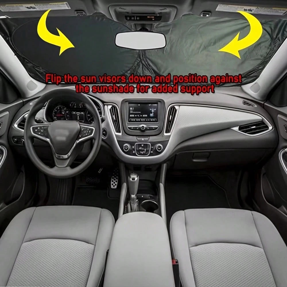 1pc High Quality Windshield Sun Shade- Fashionable Leopard Print Design, Heat Insulation, UV Protection, Suitable For Car/RV