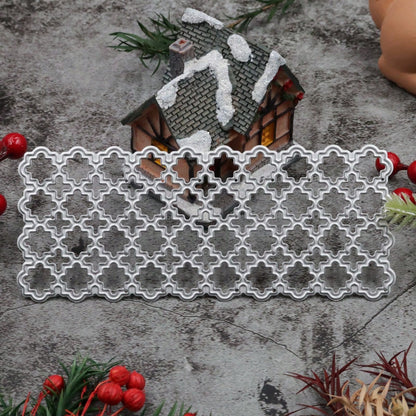 1pc Innovative Grid Metal Cutting Template, Embossing Mold, Craft Metal Mold, Die Cut Envelope For Card Making, Photo Album Card, Embossed Paper Art, Photo Album Stamp, Card