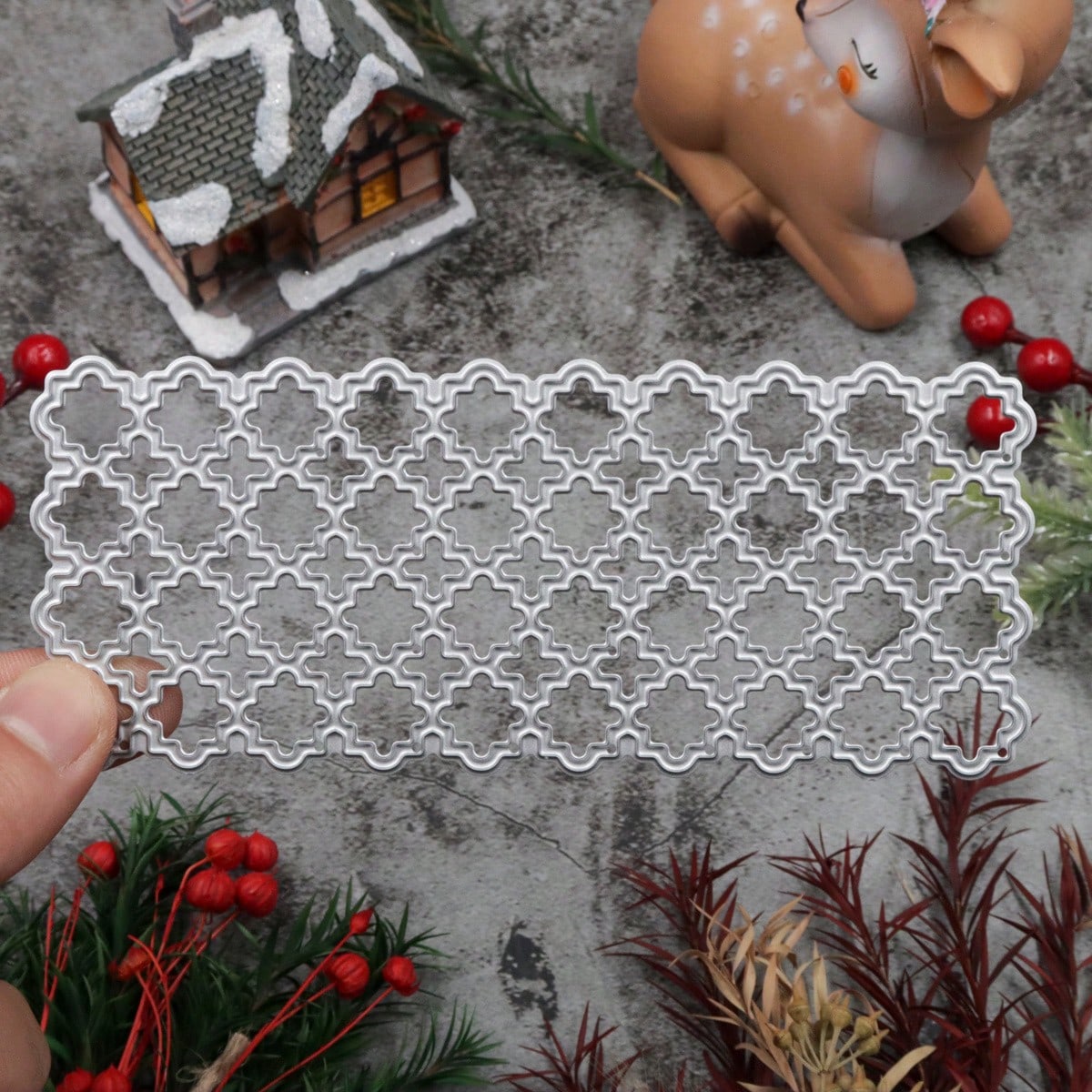 1pc Innovative Grid Metal Cutting Template, Embossing Mold, Craft Metal Mold, Die Cut Envelope For Card Making, Photo Album Card, Embossed Paper Art, Photo Album Stamp, Card