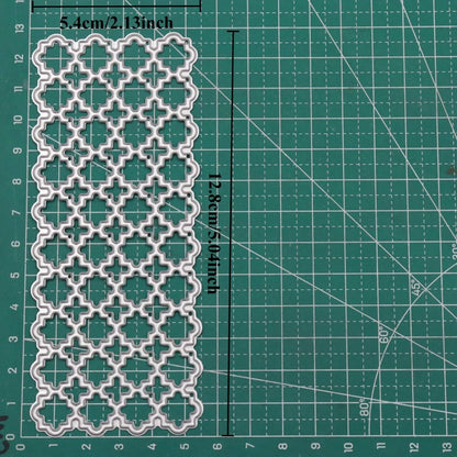 1pc Innovative Grid Metal Cutting Template, Embossing Mold, Craft Metal Mold, Die Cut Envelope For Card Making, Photo Album Card, Embossed Paper Art, Photo Album Stamp, Card