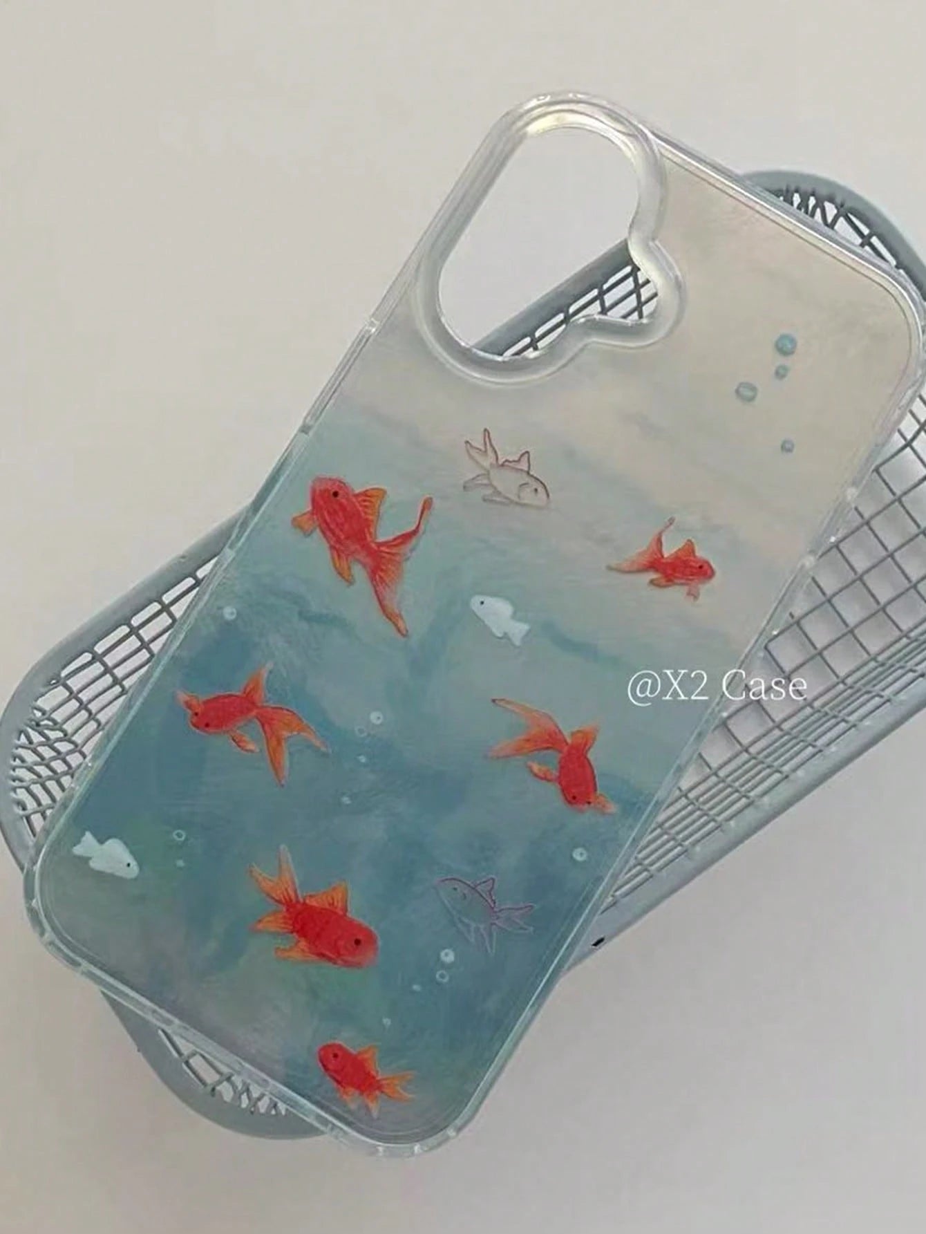1PC Ins Goldfish IMD Full Coverage Shockproof TPU Phone Case Compatible With Apple 11 Pro Max/12 Pro Max/13 Pro Max/14 Pro Max/15 Pro Max/16 Pro Max/17 Pro Max