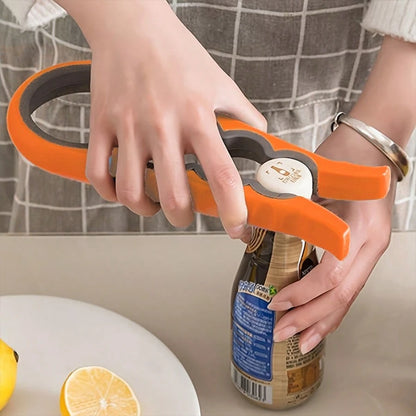 1pc Jar Opener Bottle Opener, Can Opener For Weak Hands, Mutil Jar Opener Get Lids Off Easily Manual Bottle CapRemover For Home Kitchen Use Non-Slip Grip, Convenient For People With Less Strength To U