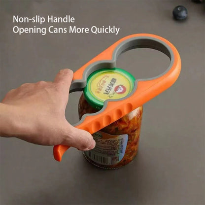 1pc Jar Opener Bottle Opener, Can Opener For Weak Hands, Mutil Jar Opener Get Lids Off Easily Manual Bottle CapRemover For Home Kitchen Use Non-Slip Grip, Convenient For People With Less Strength To U