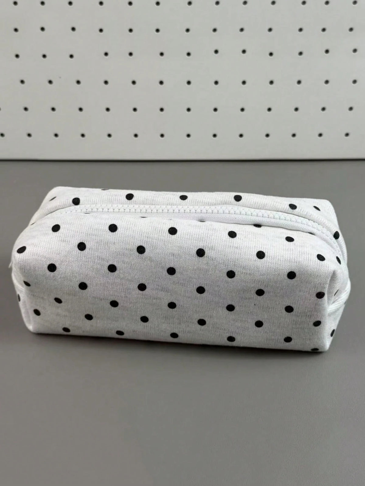 1pc Large Capacity Polka Dot Stationery Bag & Cosmetic Pouch: Korean Style Pencil Case| Minimalist Portable For Girls, Back To School