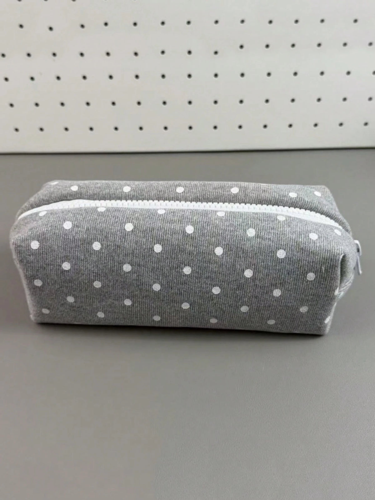 1pc Large Capacity Polka Dot Stationery Bag & Cosmetic Pouch: Korean Style Pencil Case| Minimalist Portable For Girls, Back To School