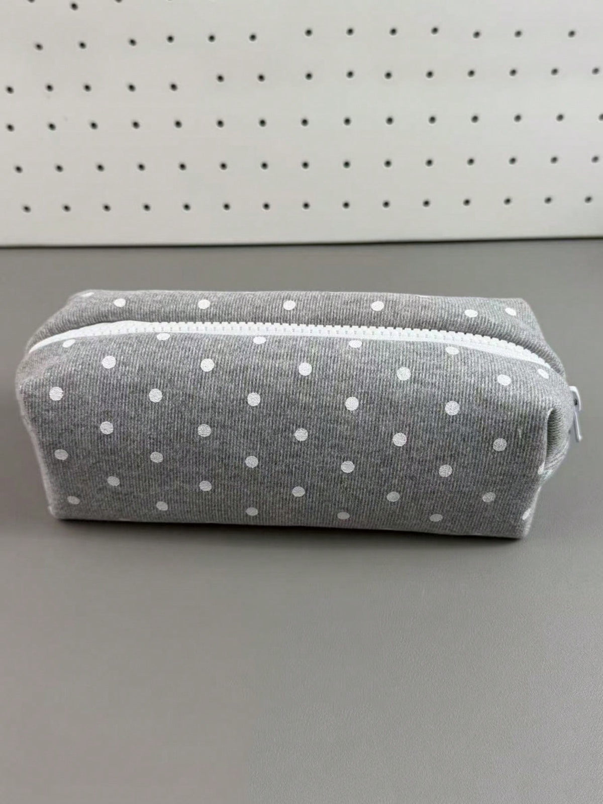 1pc Large Capacity Polka Dot Stationery Bag & Cosmetic Pouch: Korean Style Pencil Case| Minimalist Portable For Girls, Back To School