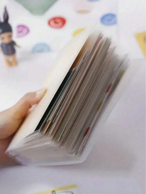 1pc Large Capacity Sticker Storage Organizer, Can Store Photos, Stickers, Cards, Bills, Invoices, 40 Capacity, File Organizer Album, Suitable For Classroom, Home, Office And Travel
