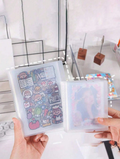 1pc Large Capacity Sticker Storage Organizer, Can Store Photos, Stickers, Cards, Bills, Invoices, 40 Capacity, File Organizer Album, Suitable For Classroom, Home, Office And Travel
