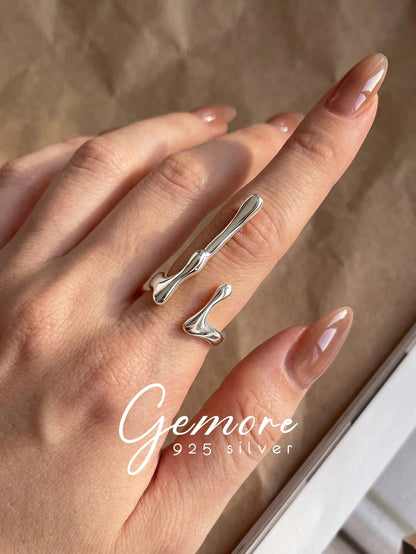 1pc Lava Water Drop Ring 925 Sterling Silver Exquisite Women's Jewelry Suitable For Ball, Date, Festival, Anniversary And Other Special Occasions