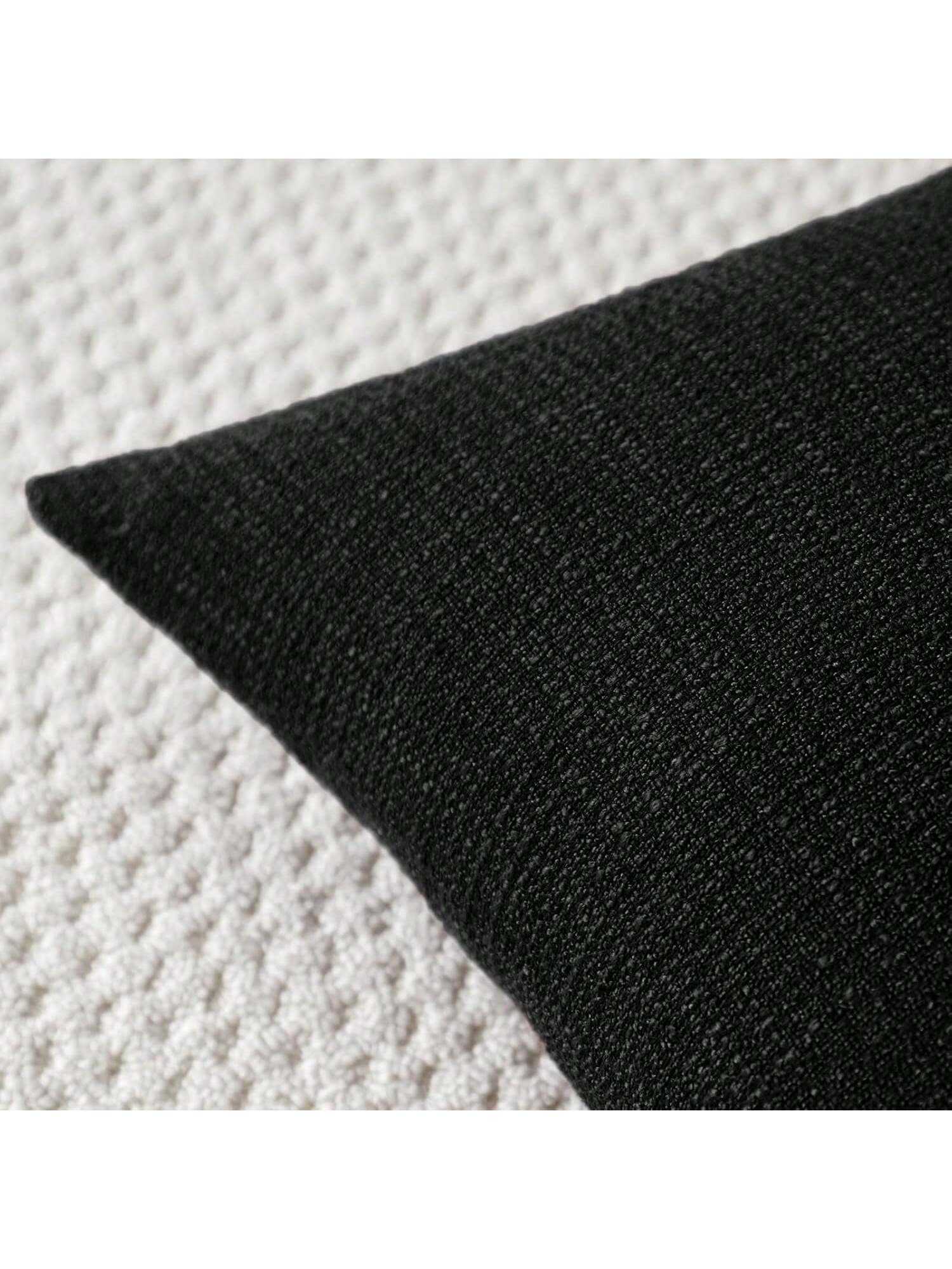 1pc Luxury Decorative Linen Square Throw Pillow Case For Sofa, Living Room, Bedroom, Farmhouse, Can Also Be Used As A Gift, Suitable For All Seasons, No Filling Included
