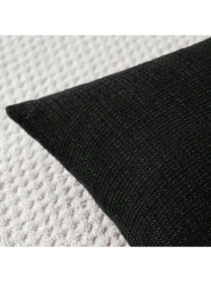 1pc Luxury Decorative Linen Square Throw Pillow Case For Sofa, Living Room, Bedroom, Farmhouse, Can Also Be Used As A Gift, Suitable For All Seasons, No Filling Included