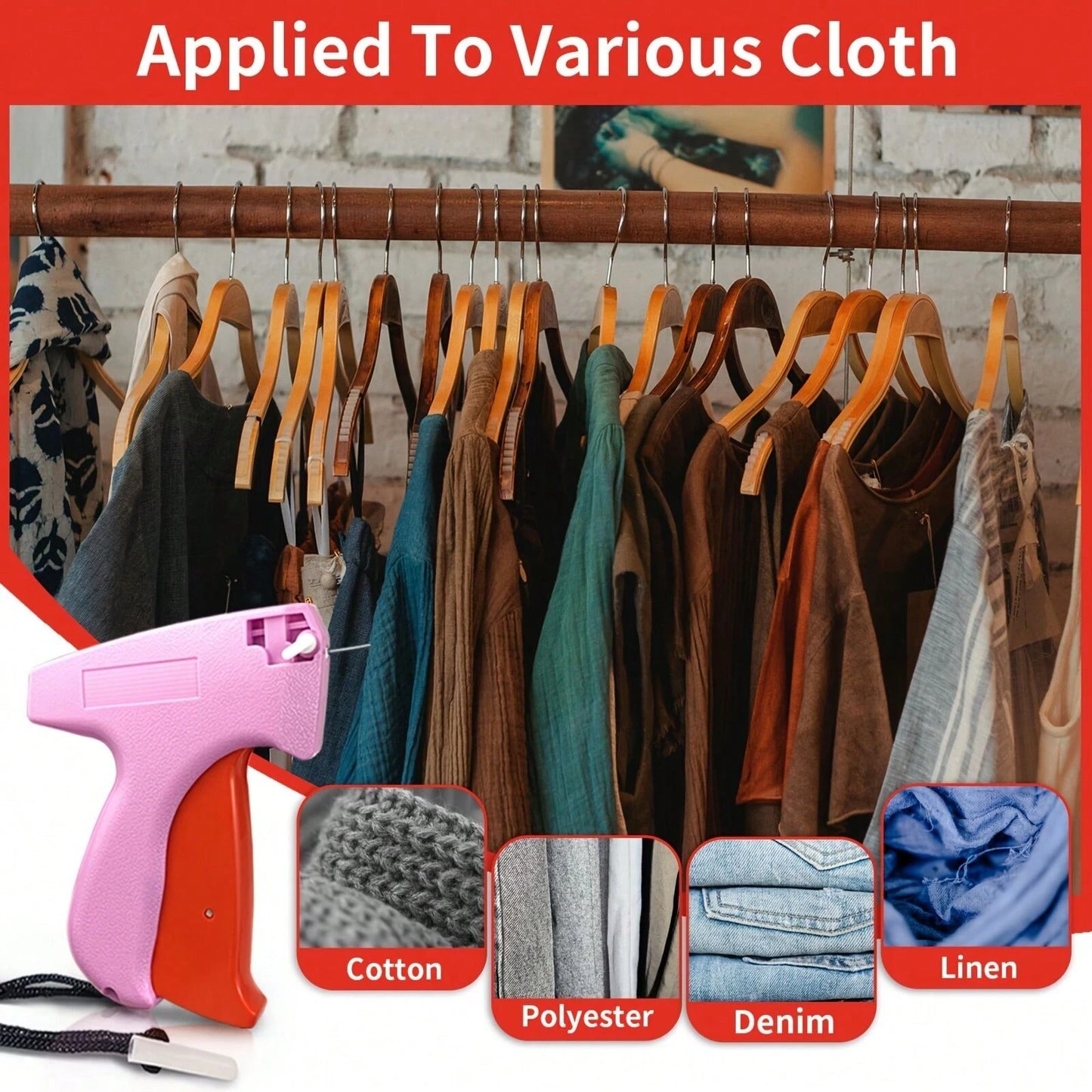 1pc Mini Sewing Gun For Garment Repair, Fine Sewing Label Gun, Suitable For Clothing Sewing, Quilting, Hemming, Quick Sewing