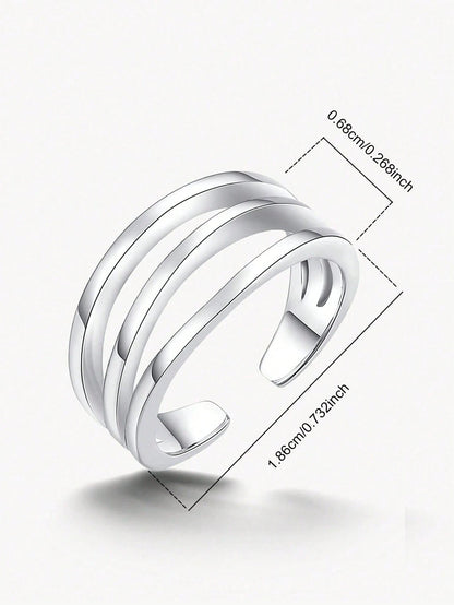 1pc Minimalist Toe Ring, Made Of 925 Sterling Silver, Elegant Jewelry Gift For Women