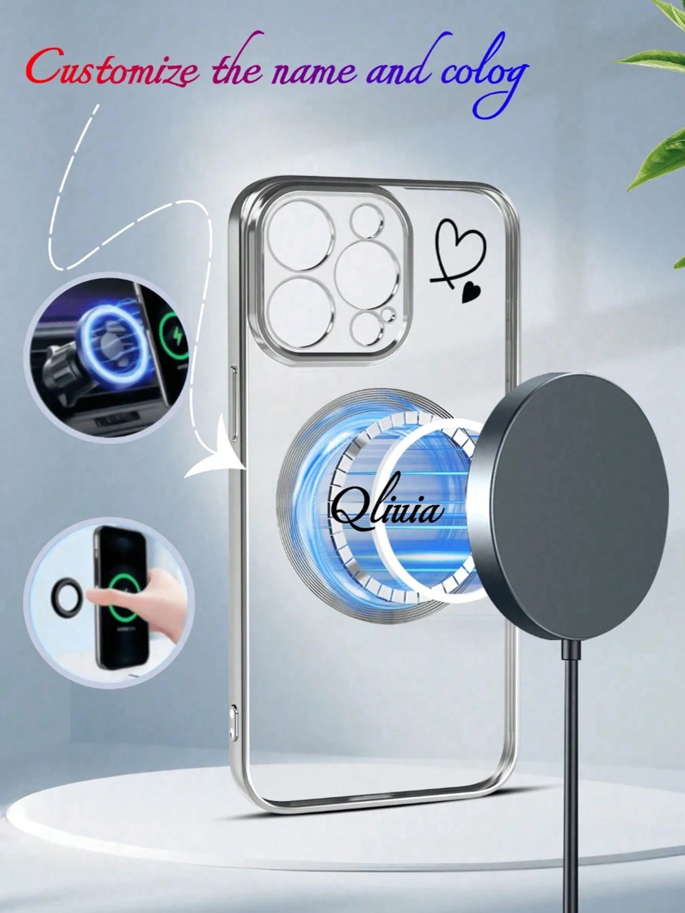 1pc Minimalist Wireless Charging Magnetic Phone Case Compatible With IPhone 17, 16 Pro Max, 15 Plus, 14 Pro, 13, 12, 11, XS Max, X, 8 Plus, Protective Cover