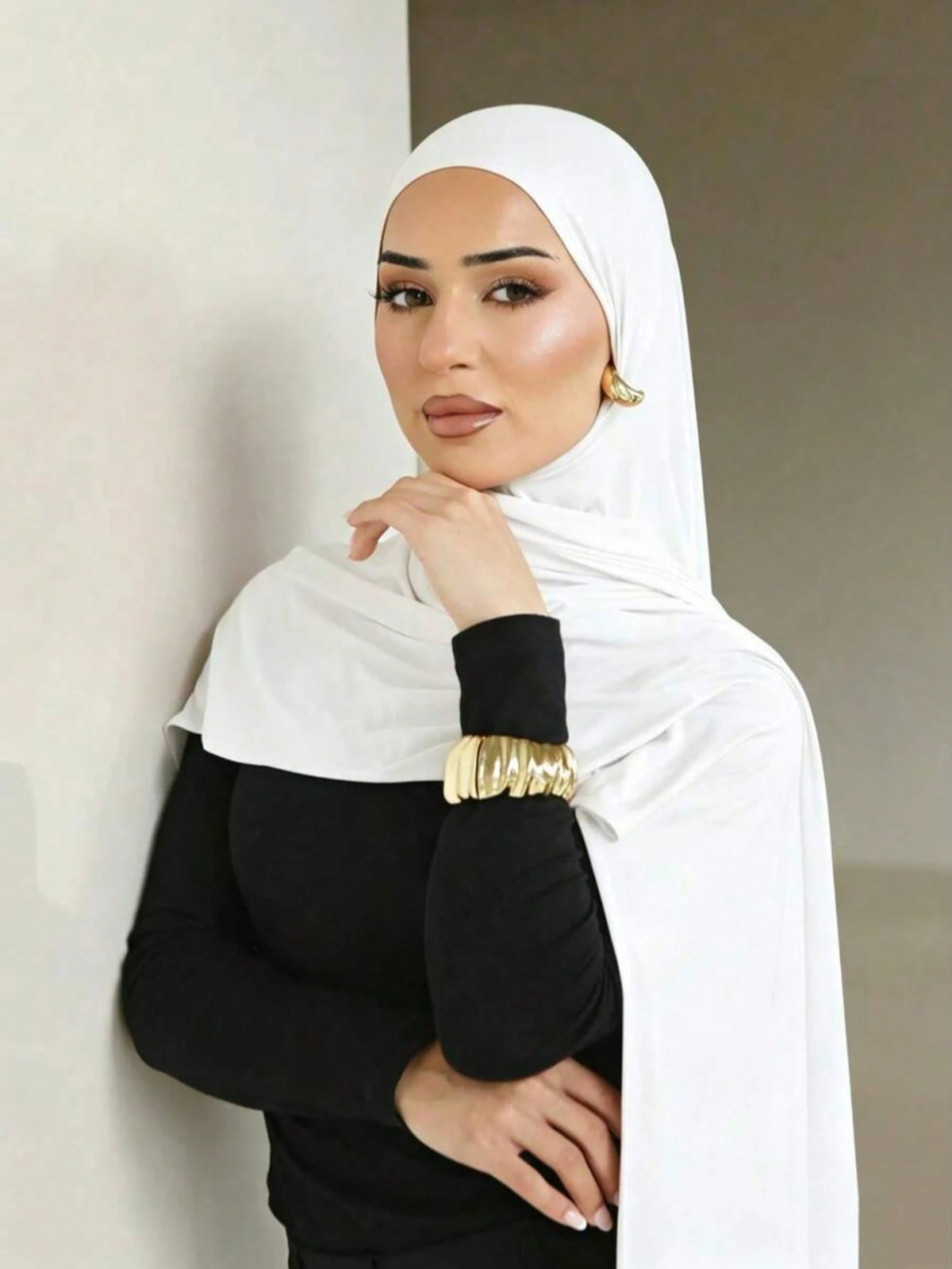 1pc Modal Material Headscarf, Suitable For Daily Wear, Outdoor Prayer, Worship Activities And More. Made Of Soft And Silky Material, Breathable And Comfortable, With A Simple And Elegant Design, Suita