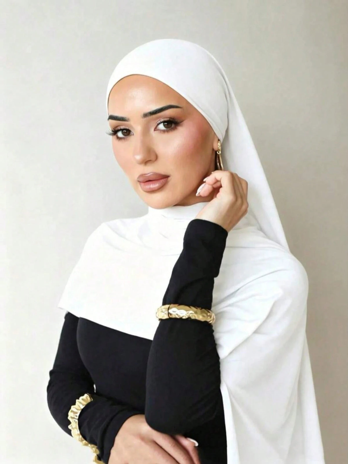 1pc Modal Material Headscarf, Suitable For Daily Wear, Outdoor Prayer, Worship Activities And More. Made Of Soft And Silky Material, Breathable And Comfortable, With A Simple And Elegant Design, Suita