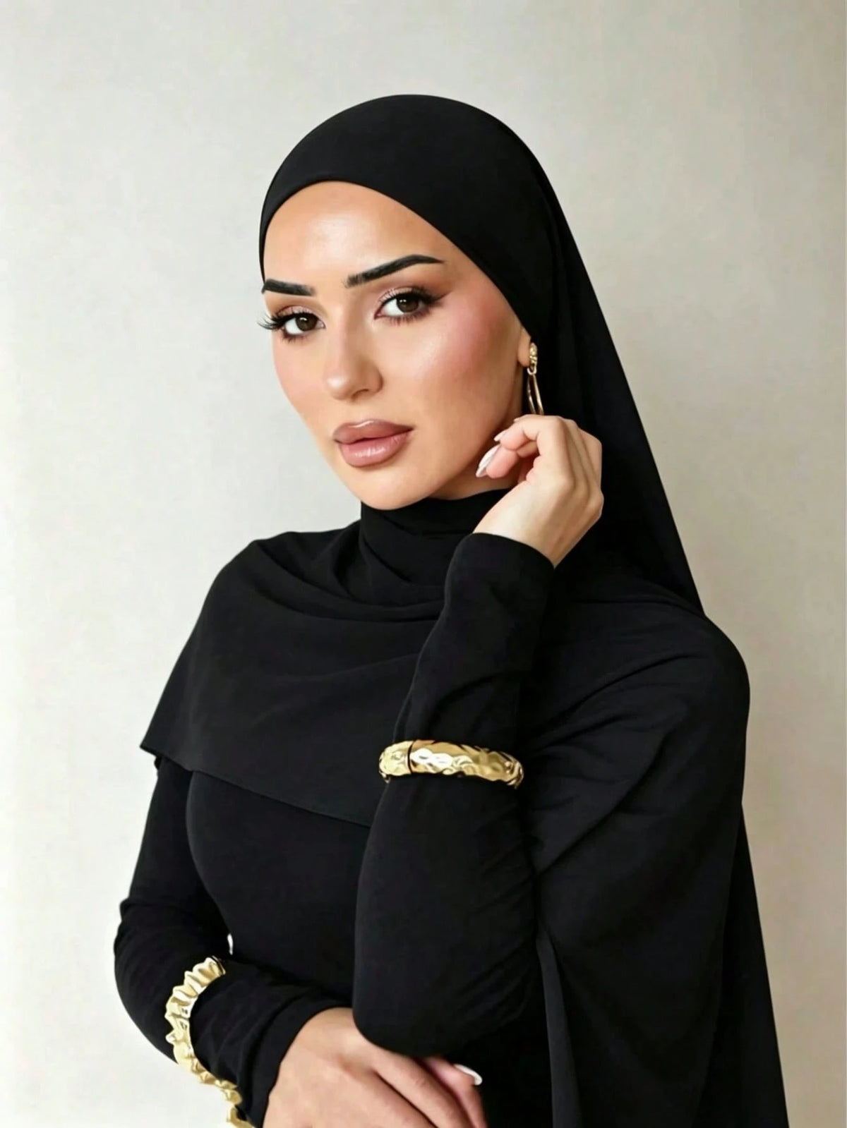 1pc Modal Material Headscarf, Suitable For Daily Wear, Outdoor Prayer, Worship Activities And More. Made Of Soft And Silky Material, Breathable And Comfortable, With A Simple And Elegant Design, Suita