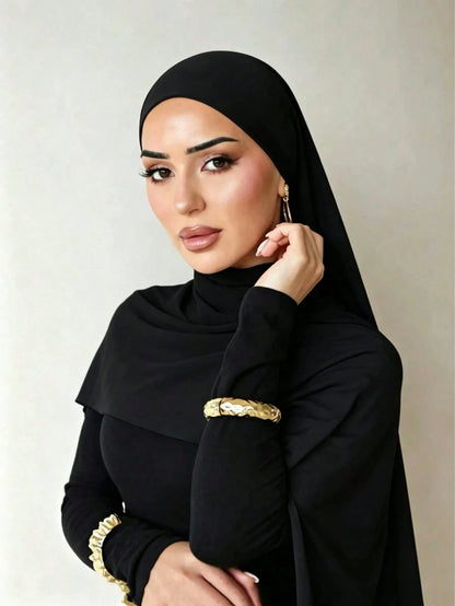 1pc Modal Material Headscarf, Suitable For Daily Wear, Outdoor Prayer, Worship Activities And More. Made Of Soft And Silky Material, Breathable And Comfortable, With A Simple And Elegant Design, Suita