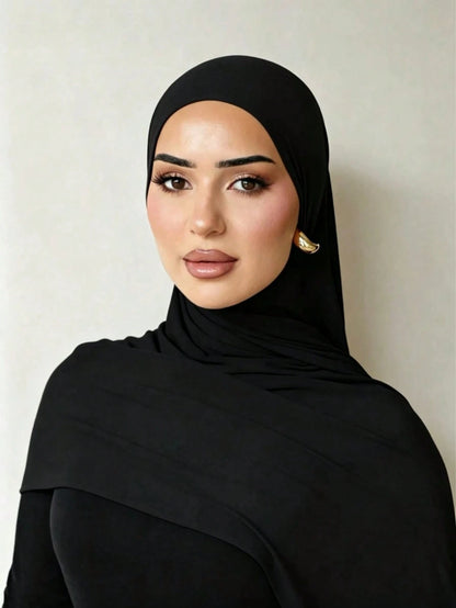 1pc Modal Material Headscarf, Suitable For Daily Wear, Outdoor Prayer, Worship Activities And More. Made Of Soft And Silky Material, Breathable And Comfortable, With A Simple And Elegant Design, Suita