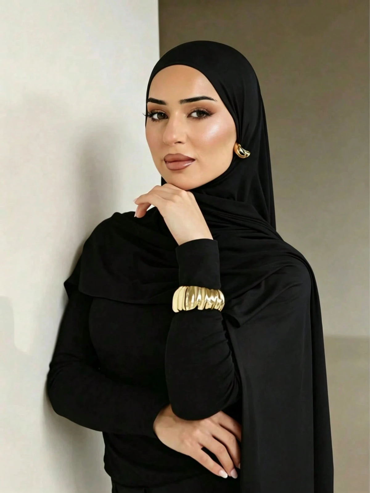 1pc Modal Material Headscarf, Suitable For Daily Wear, Outdoor Prayer, Worship Activities And More. Made Of Soft And Silky Material, Breathable And Comfortable, With A Simple And Elegant Design, Suita