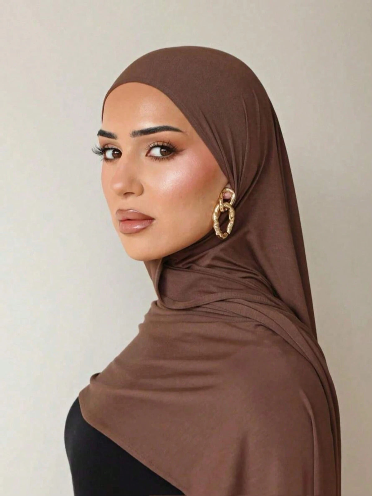 1pc Modal Material Headscarf, Suitable For Daily Wear, Outdoor Prayer, Worship Activities And More. Made Of Soft And Silky Material, Breathable And Comfortable, With A Simple And Elegant Design, Suita