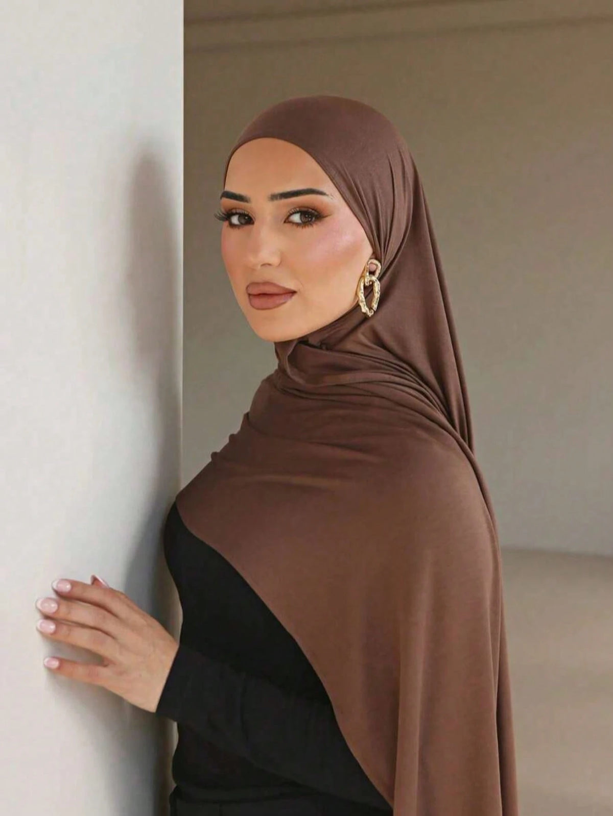 1pc Modal Material Headscarf, Suitable For Daily Wear, Outdoor Prayer, Worship Activities And More. Made Of Soft And Silky Material, Breathable And Comfortable, With A Simple And Elegant Design, Suita