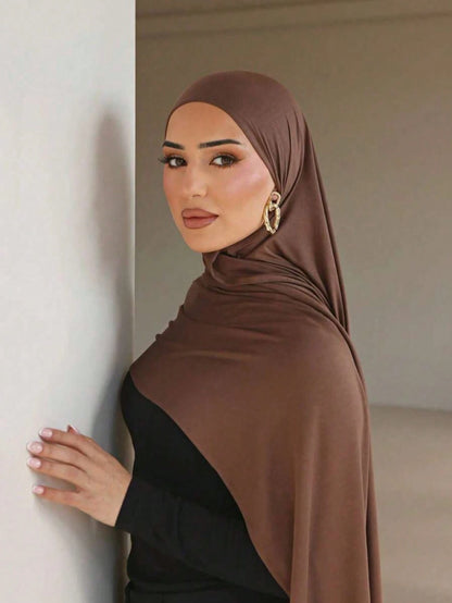 1pc Modal Material Headscarf, Suitable For Daily Wear, Outdoor Prayer, Worship Activities And More. Made Of Soft And Silky Material, Breathable And Comfortable, With A Simple And Elegant Design, Suita