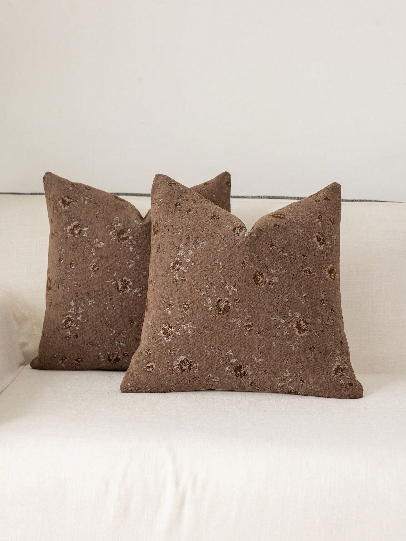 1pc Modern Pastoral Country Style Chenille Jacquard Soft Washable Machine Washable Hidden Zipper Suitable For Sofa Bedroom Living Room Home Decor Throw Pillow Cover