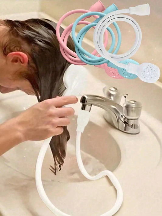 1pc Multi-Functional Faucet Extension Device With Shower Head, Easy To Use, Suitable For Shampoo, Bathtub And Shower Spray Adapter, Pet Shower, Pet Cleaning And Beauty Products. Daily Necessities, Hom