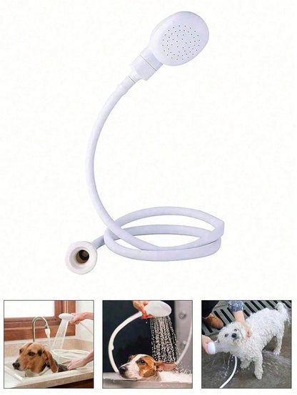 1pc Multi-Functional Faucet Extension Device With Shower Head, Easy To Use, Suitable For Shampoo, Bathtub And Shower Spray Adapter, Pet Shower, Pet Cleaning And Beauty Products. Daily Necessities, Hom