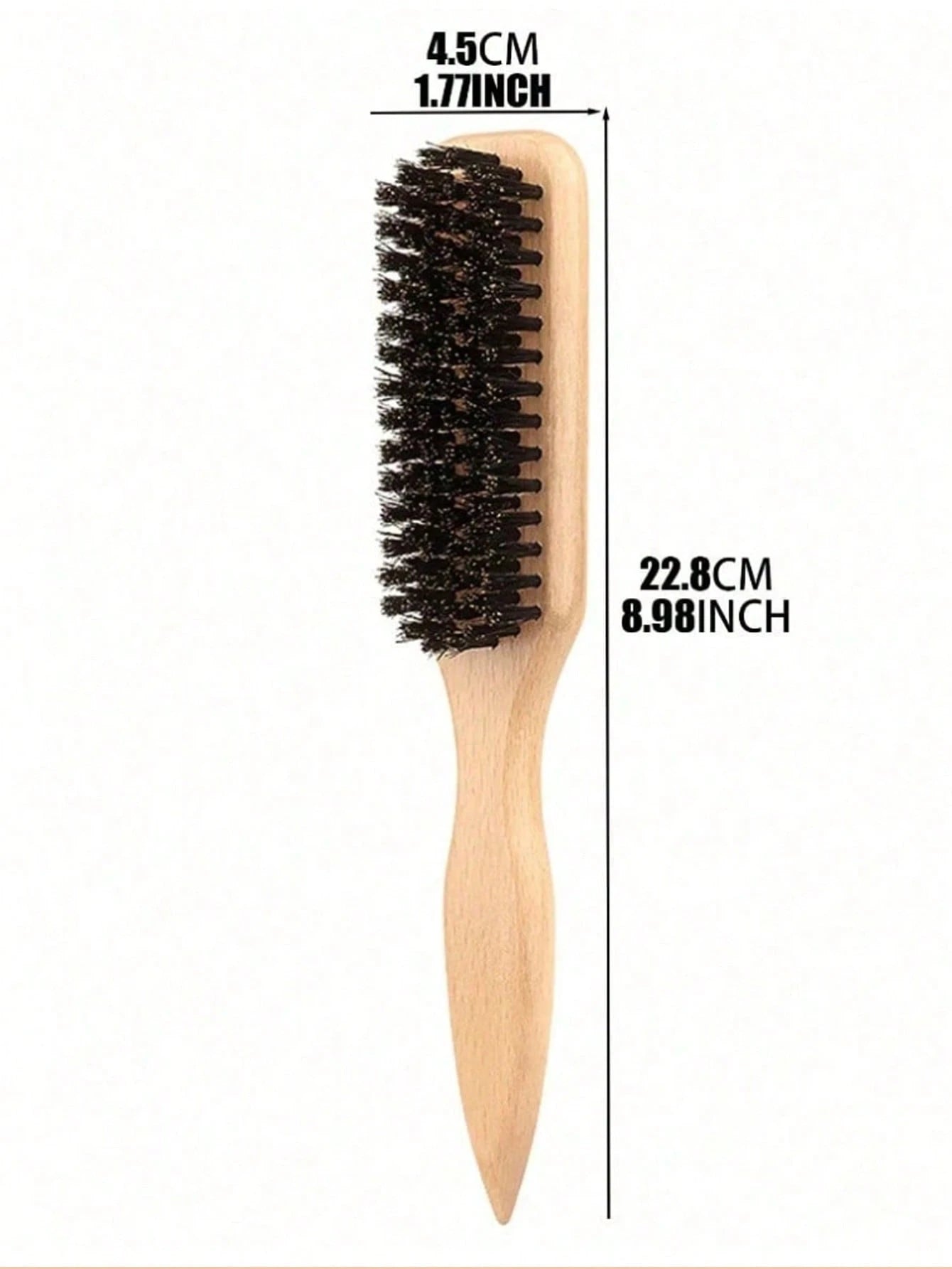 1pc Multi-Functional Mustache Brush, Professional Hair Styling Comb, Hair Smoothing Tool, Barber Cleaning Brush, Pointed Tail Comb, Scalp Massage Brush, Air Cushion Brush, Suitable For National Day, B