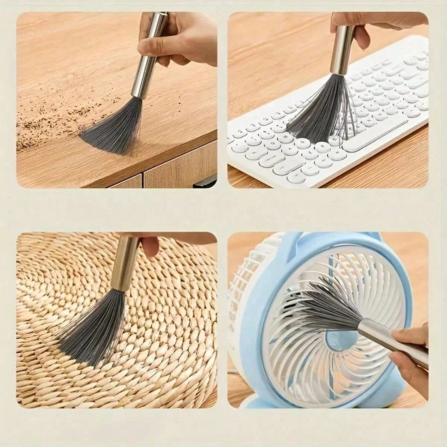 1pc Multi-Purpose Long Handle Hanging Cleaning Brush Stainless Steel No Power Required Convenient Cleaning Tool For Living Spaces