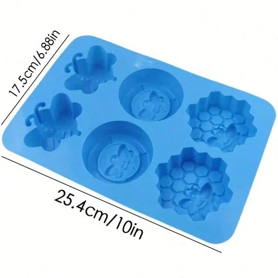 1pc Multi-Style Honeycomb Silicone Mold, Honeycomb Handmade Soap Mold, Insect Bee Theme DIY Craft 3D Art Relief Mold, Handmade Soap Mold, Candle Mold, Aromatherapy Plaster Mold, Epoxy Resin Mold