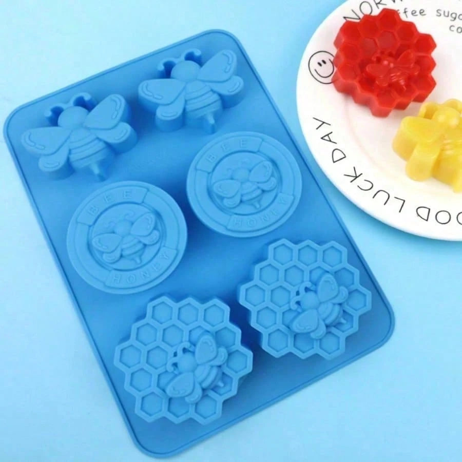 1pc Multi-Style Honeycomb Silicone Mold, Honeycomb Handmade Soap Mold, Insect Bee Theme DIY Craft 3D Art Relief Mold, Handmade Soap Mold, Candle Mold, Aromatherapy Plaster Mold, Epoxy Resin Mold