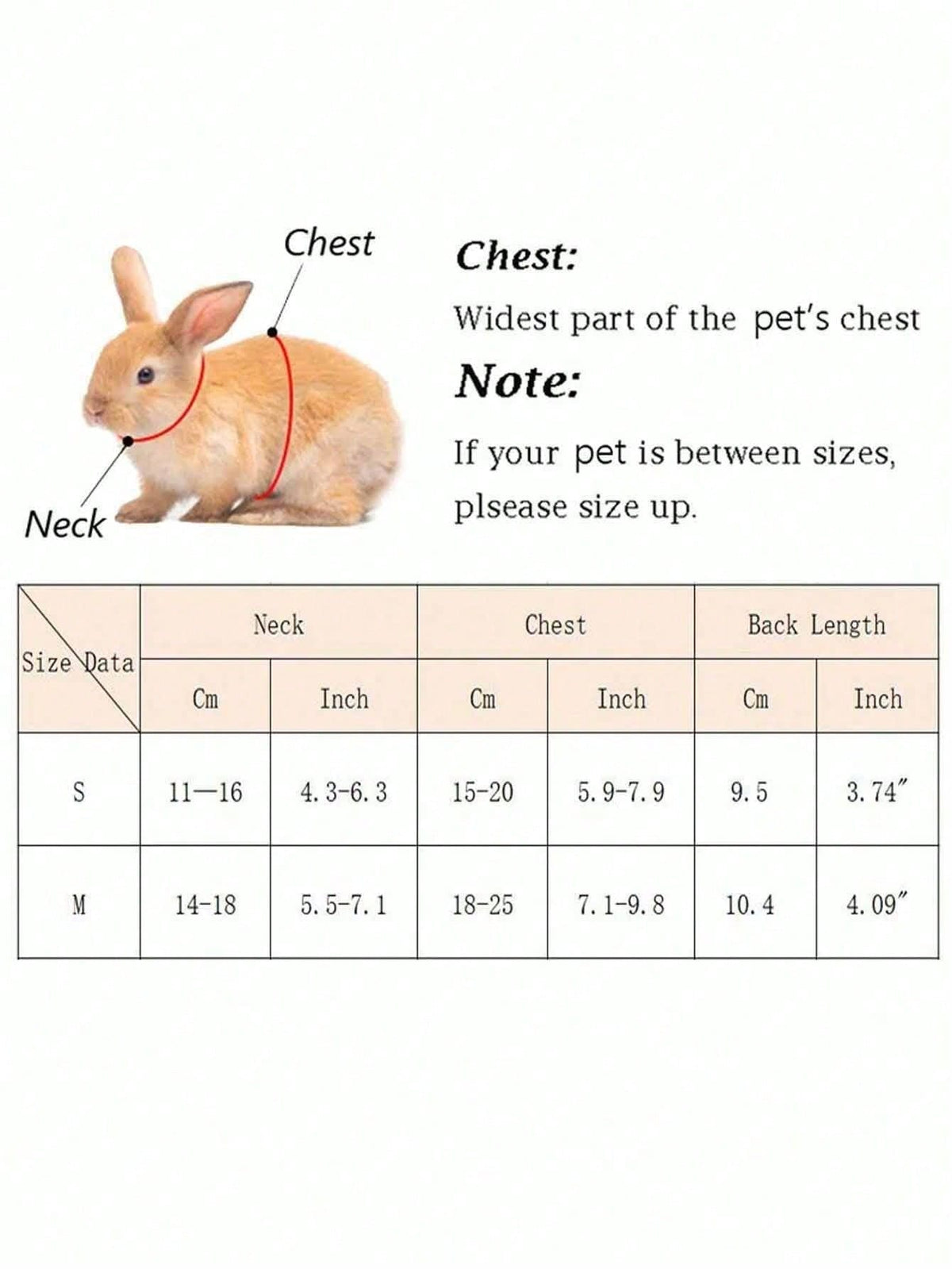 1pc Multicolor Rabbit Harness With Leash, Adjustable Rabbit Chest Strap, Cute Pet Collar And Leash Set For Small Animals Like Rabbit, Ferret, Lizard, Guinea Pig, Hamster