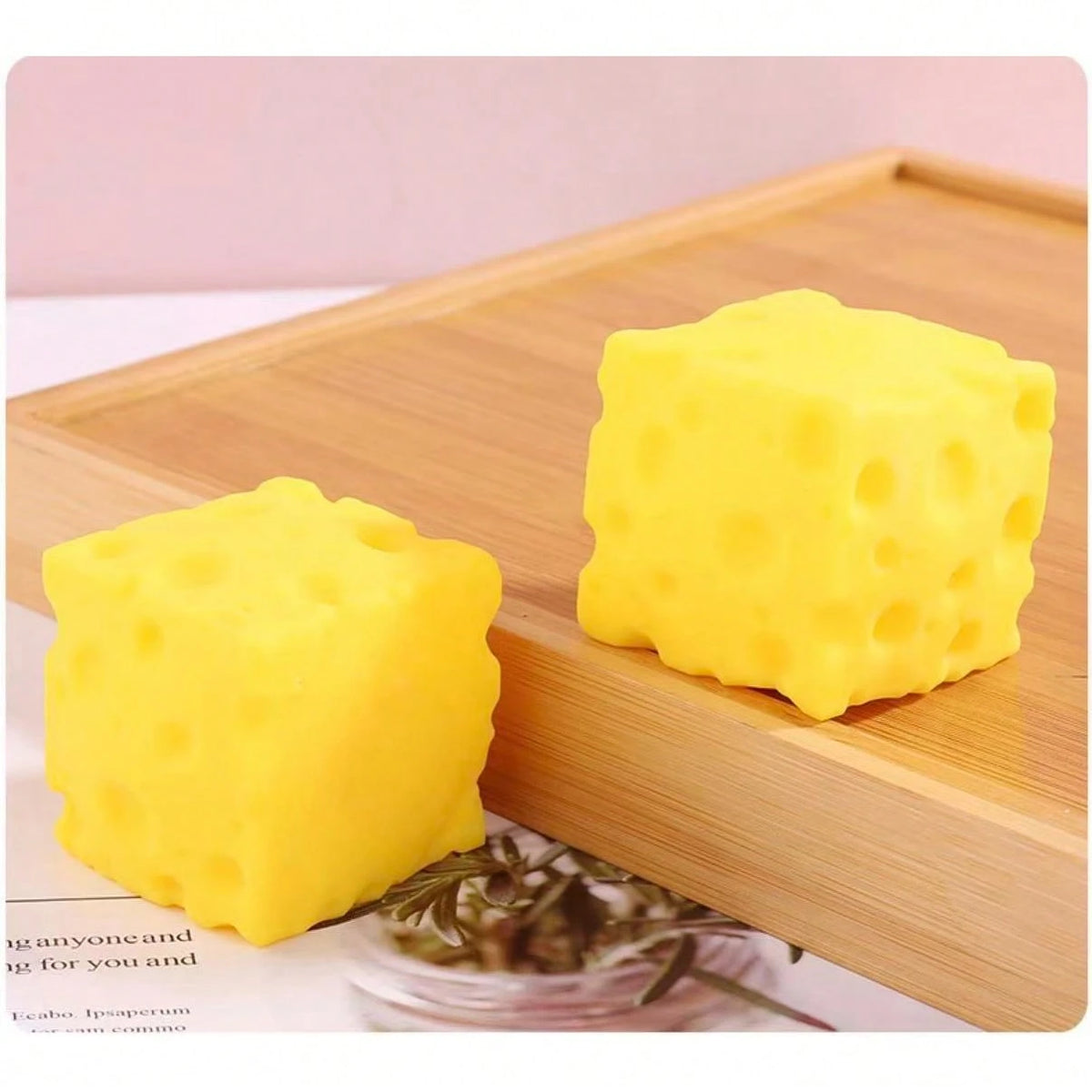 1PC New Cube Cheese Squishy Toy, Realistic Slow Rebound Decompression Fidget Toy, Perfect Holiday Gift For Christmas Halloween Easter Birthdays, Ideal For Kids Teens Adults & Gaming Enthusiasts