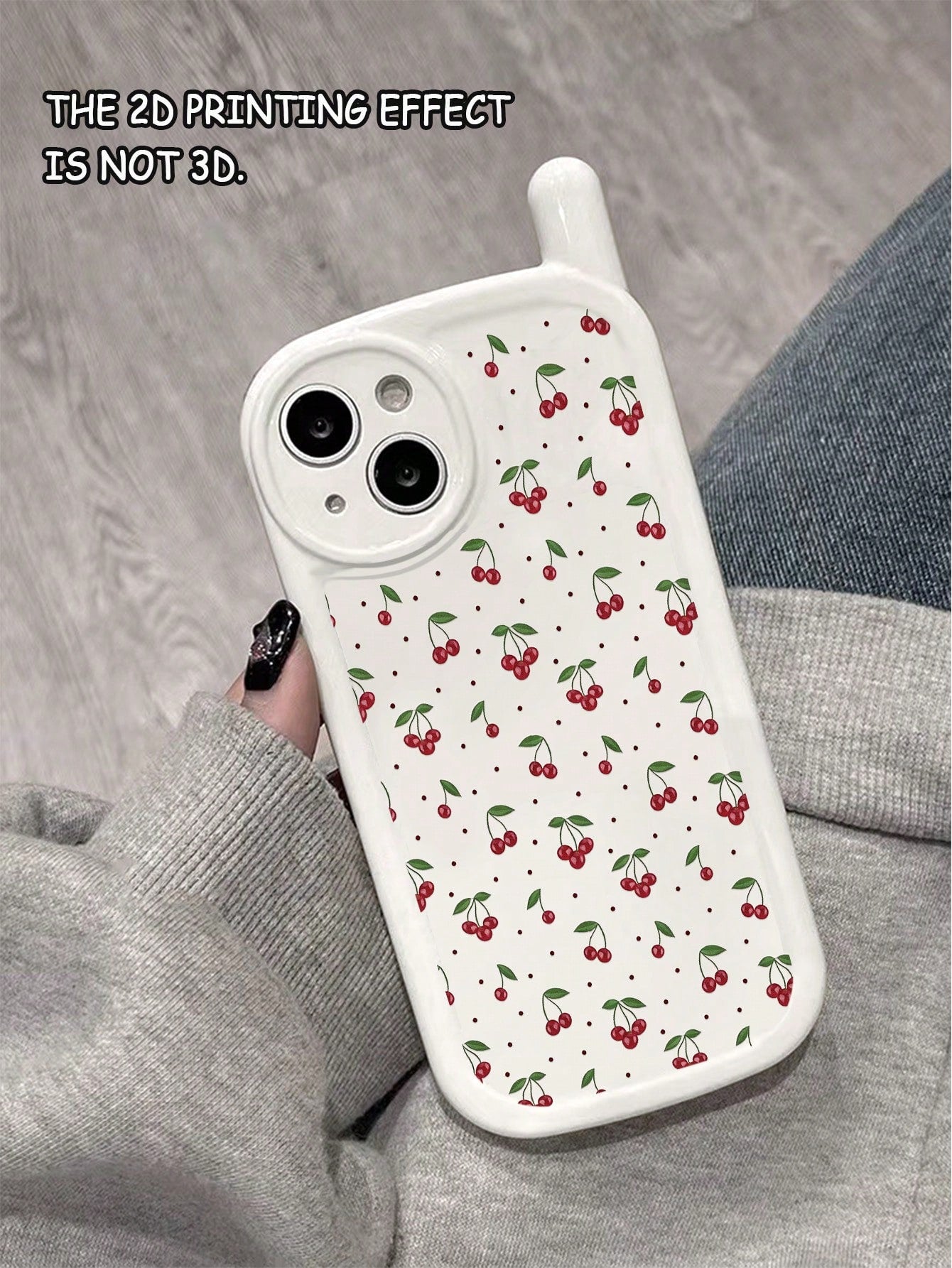 1pc New Personalized Big Brother Cherry Painted Anti-Drop Phone Case Compatible With IPhone 17pro/17Air/17/17promax 16/11/16pro/16plus/16promax/16e/15Promax/13/14/12/XS/XR/7G/8P3 Soft Shell Protective
