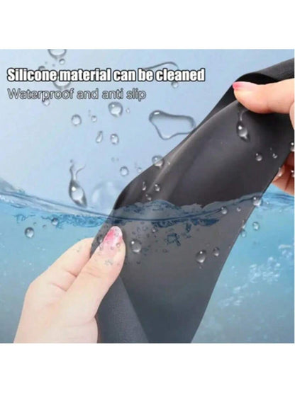 1pc Non-Slip Silicone Steering Wheel Protector, Car Steering Wheel Protective Cover, Non-Slip Elastic Stretch Car Steering Wheel Cover