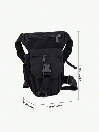 1pc Outdoor Sports Photography Single-Shoulder Crossbody Bag, Waterproof Motorcycle Lure Leg Bag, Oxford Fabric Tactical Waist Bag, Women's Leg Bag